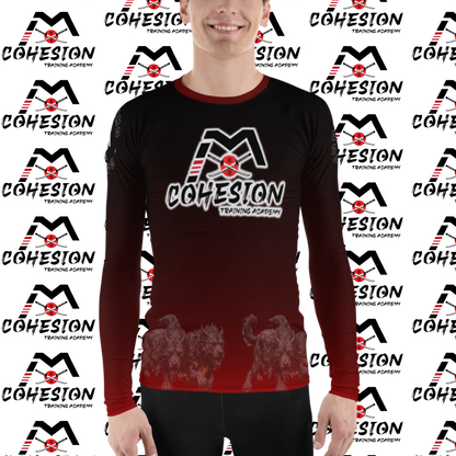 Cohesion Black and Red Rash Guard