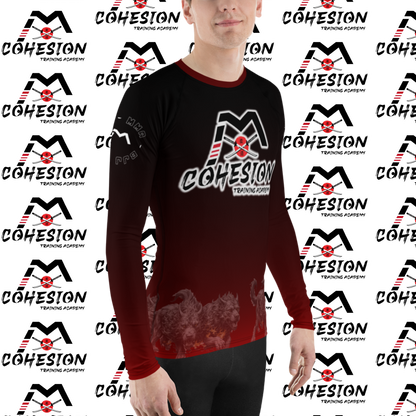 Cohesion Black and Red Rash Guard